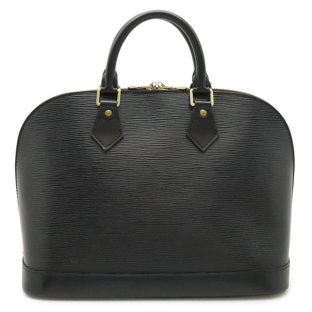 Louis Vuitton Epi Alma Handbag Leather Noir Black Gold