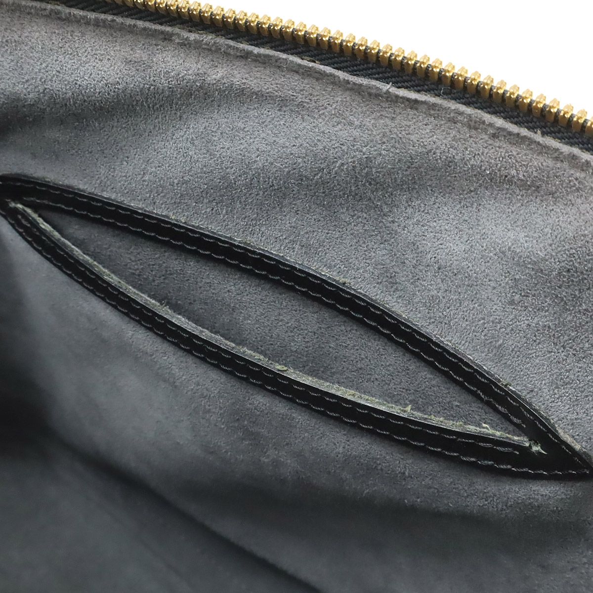Louis Vuitton Epi Alma Handbag Leather Noir Black Gold — view 7