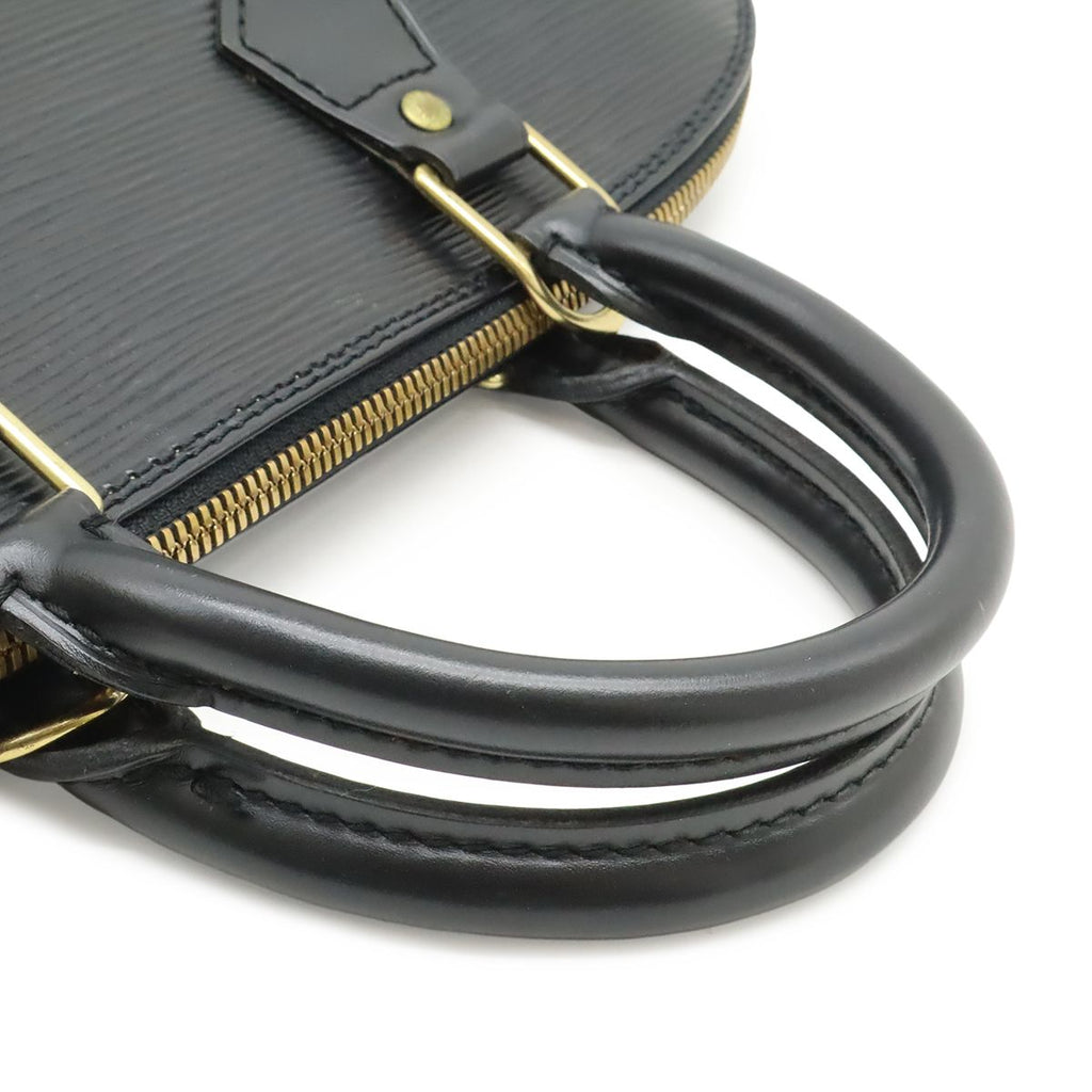 Louis Vuitton Epi Alma Handbag Leather Noir Black Gold — view 4