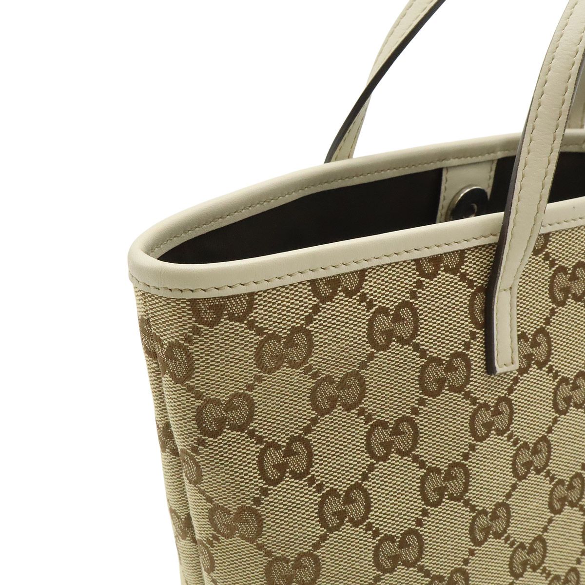 Gucci GG Canvas Children's Zoo Papagallo Parrot Bird Tote Khaki Beige Ivory — view 7