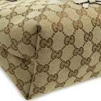 Gucci GG Canvas Children's Zoo Papagallo Parrot Bird Tote Khaki Beige Ivory — view 3