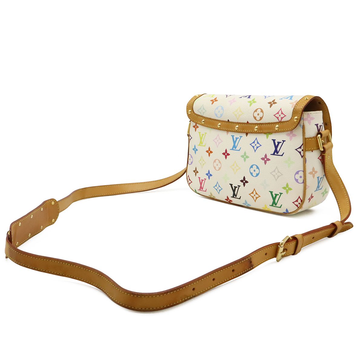 Louis Vuitton Monogram Multicolor Sologne Shoulder Bag Crossbody Blanc White — view 2