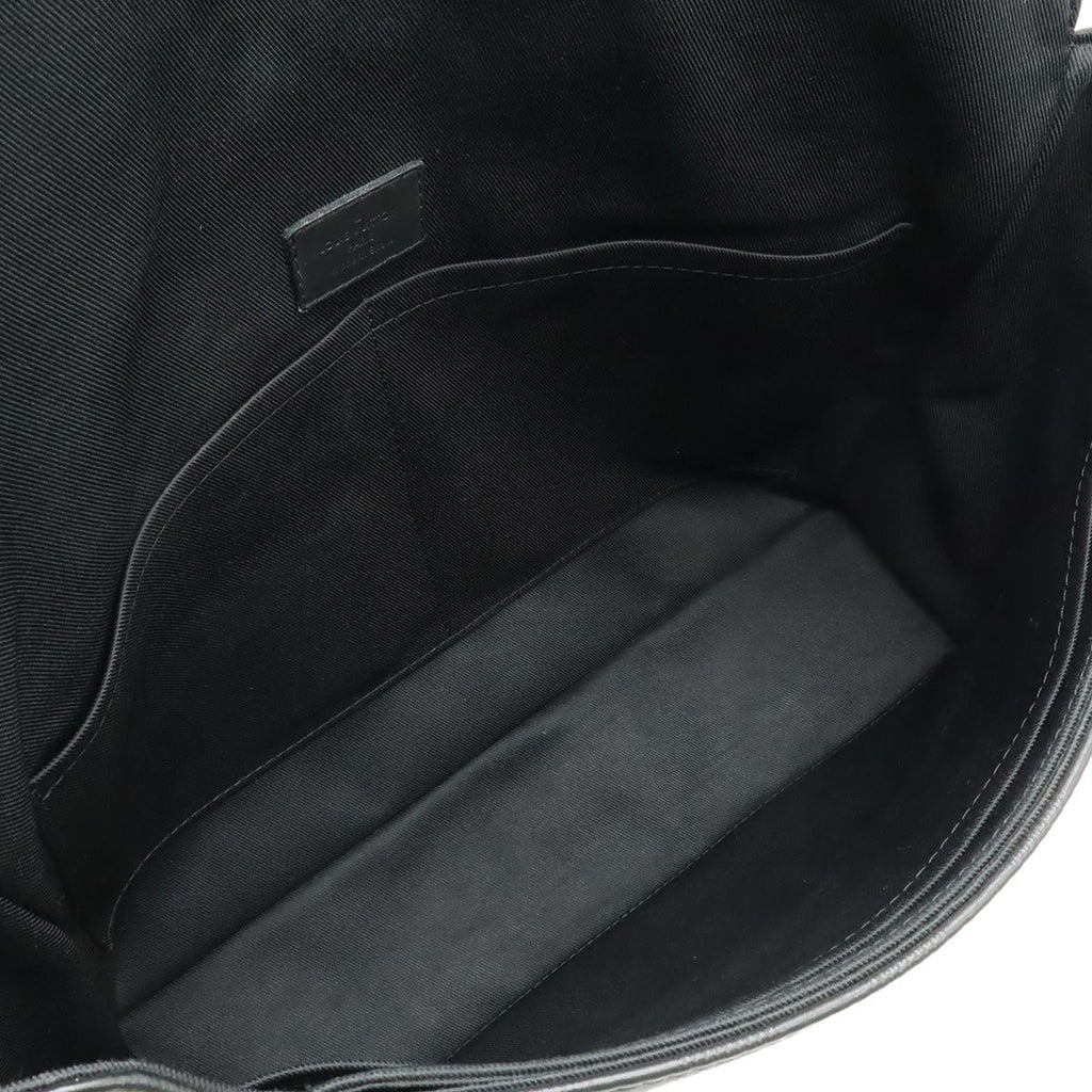 Louis Vuitton Damier Infini District MM Shoulder Bag Onyx Black — view 7