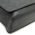 Louis Vuitton Damier Infini District MM Shoulder Bag Onyx Black — view 3