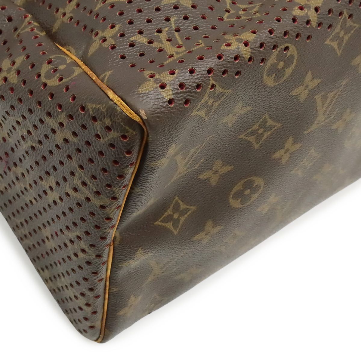 Louis Vuitton Monogram Perfo Speedy 30 Mini Boston Bag Fuchsia Pink — view 3