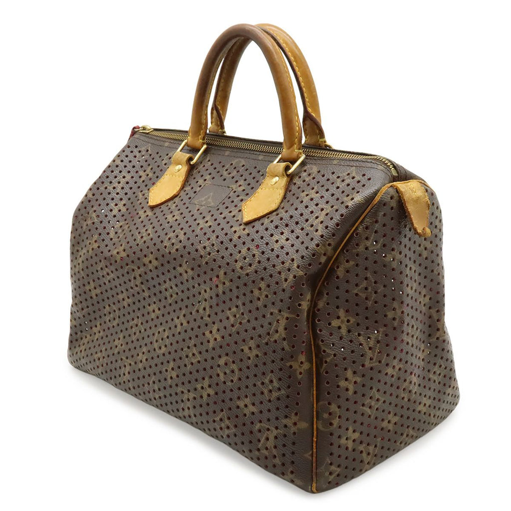 Louis Vuitton Monogram Perfo Speedy 30 Mini Boston Bag Fuchsia Pink — view 2