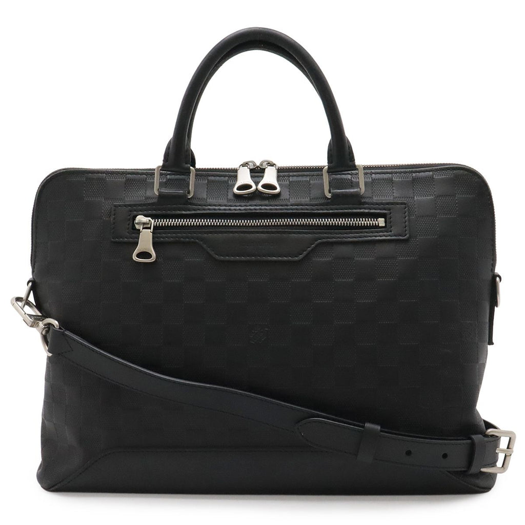 Louis Vuitton Damier Infini Avenue Briefcase Business 2-Way Shoulder Bag Onyx