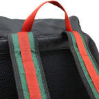Gucci Techno Canvas Web Line Sherry Cat Head Backpack Leather Black — view 4