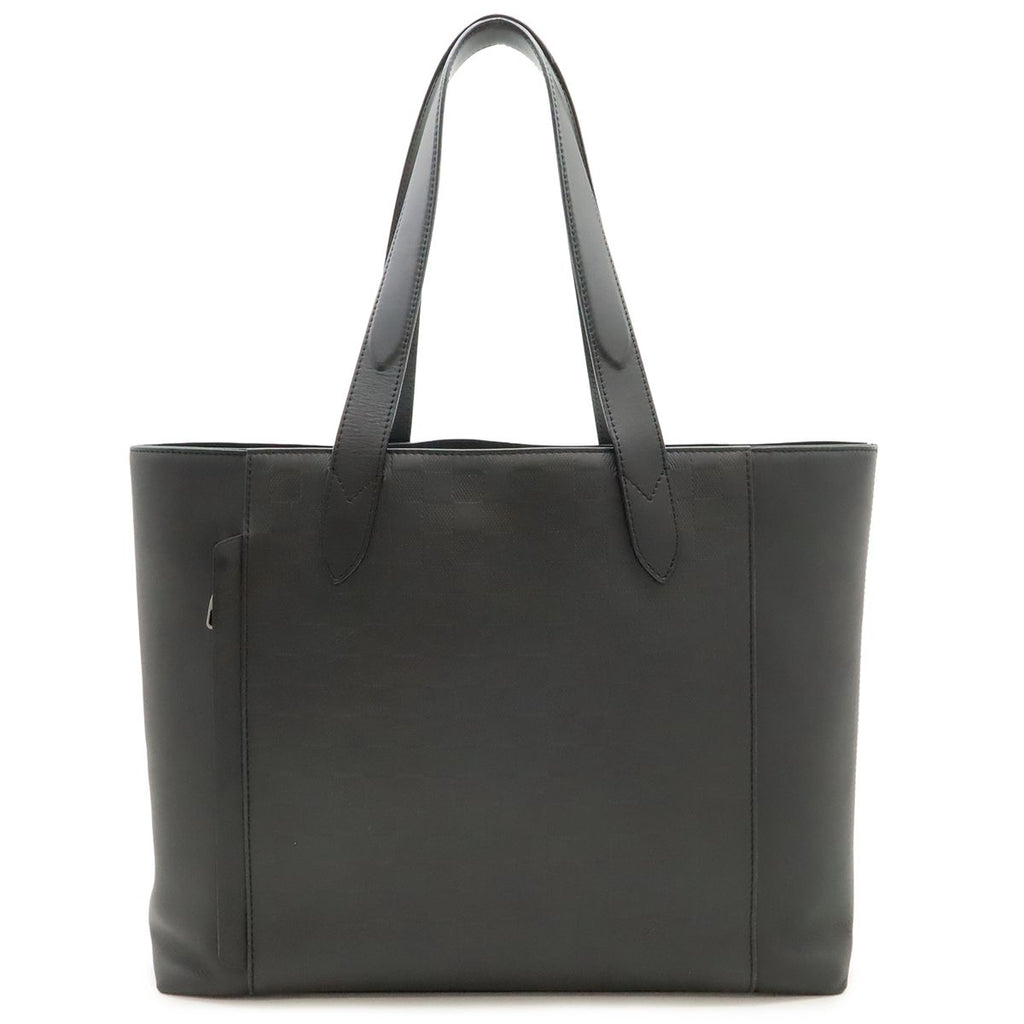 Louis Vuitton Damier Infini Cabas Voyage Tote Shoulder Bag Leather Onyx Black