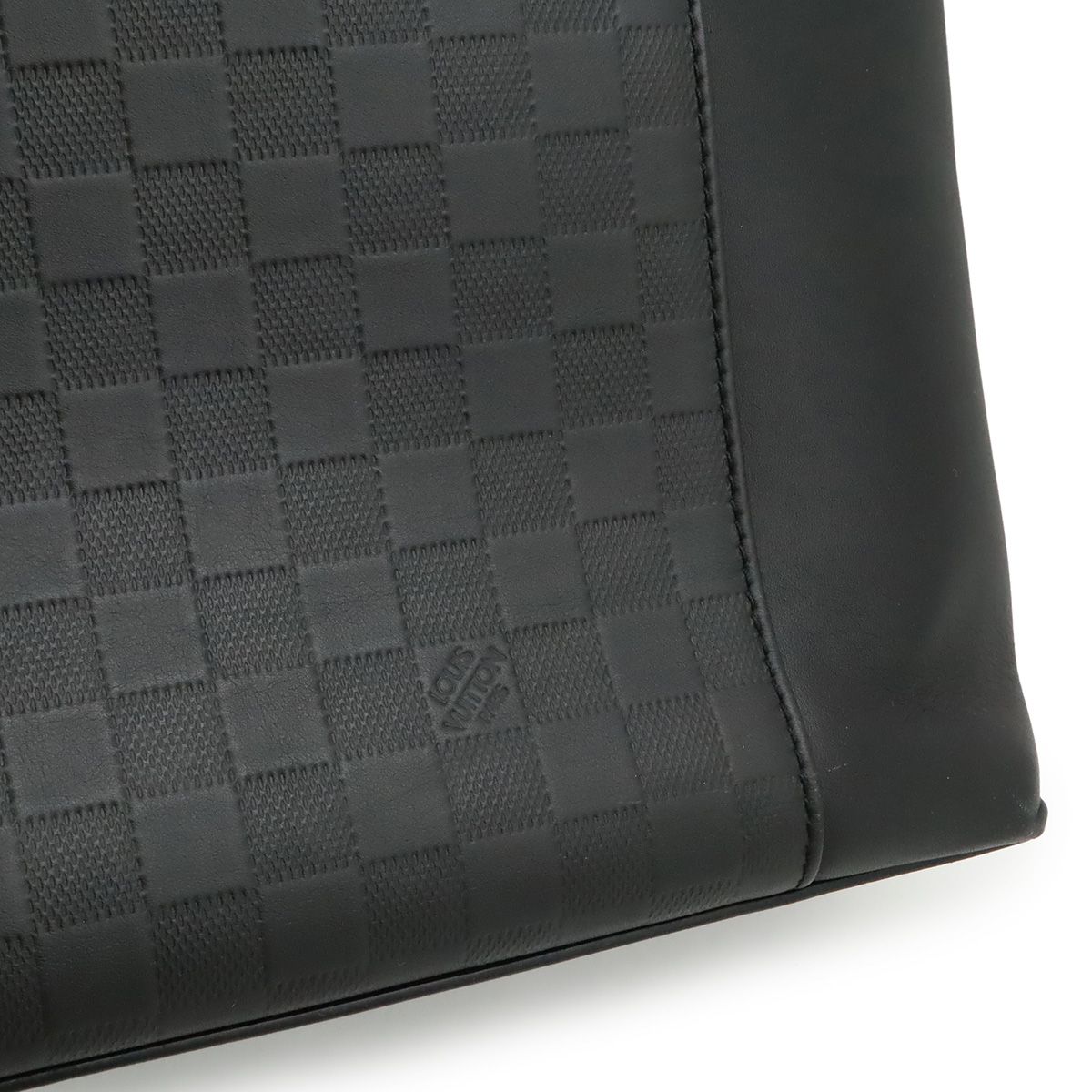 Louis Vuitton Damier Infini Cabas Voyage Tote Shoulder Bag Leather Onyx Black — view 8