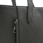 Louis Vuitton Damier Infini Cabas Voyage Tote Shoulder Bag Leather Onyx Black — view 7