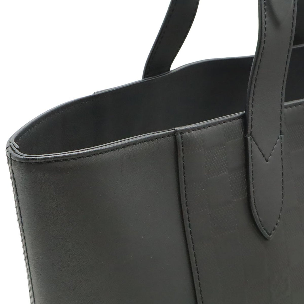 Louis Vuitton Damier Infini Cabas Voyage Tote Shoulder Bag Leather Onyx Black — view 6
