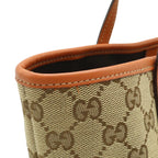 Gucci GG Canvas Children's Zoo Papagallo Parrot Bird Tote Khaki Beige Orange — view 8