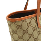 Gucci GG Canvas Children's Zoo Papagallo Parrot Bird Tote Khaki Beige Orange — view 4