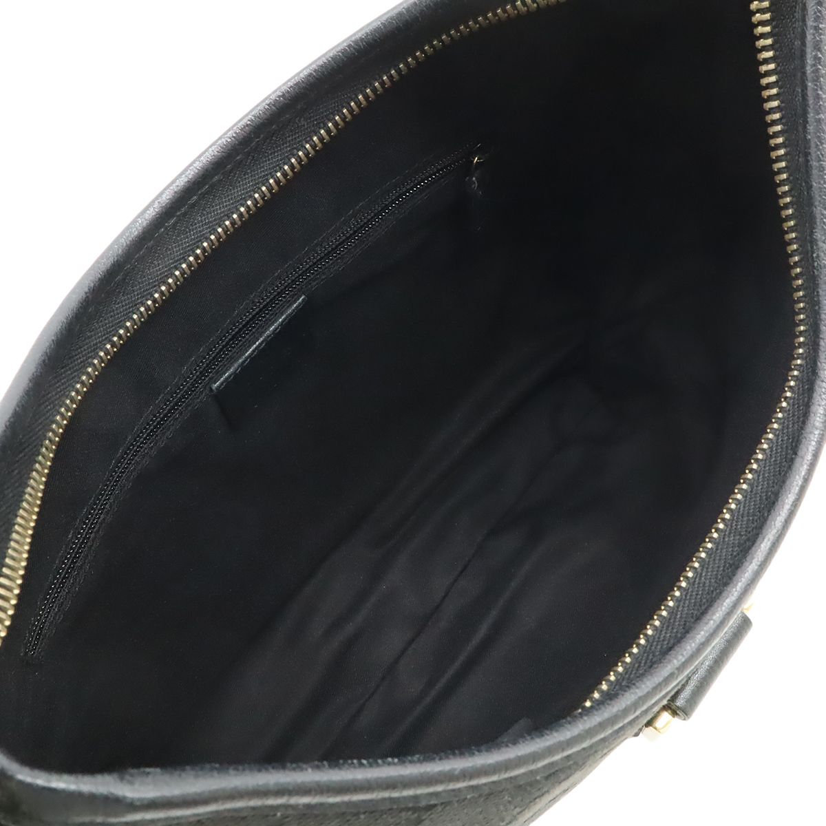 Gucci Abbey GG Canvas Shoulder Bag Leather Black Gold — view 6