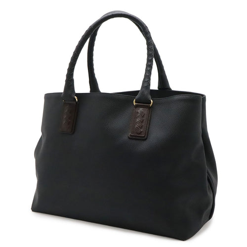 Bottega Veneta Marco Polo Tote Shoulder Bag Leather Black Brown — view 2