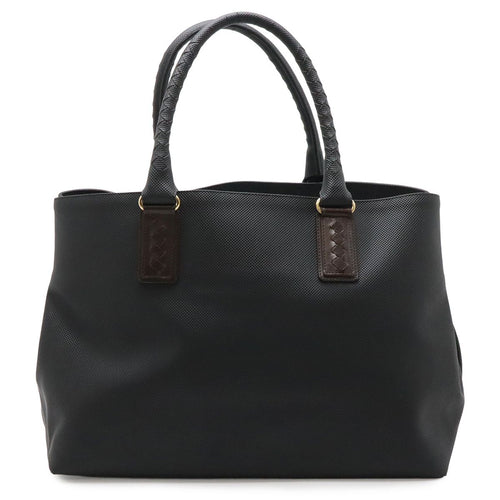Bottega Veneta Marco Polo Tote Shoulder Bag Leather Black Brown