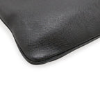 Louis Vuitton Taiga Sasha Shoulder Bag Crossbody Depth Leather Ardoise Black — view 3