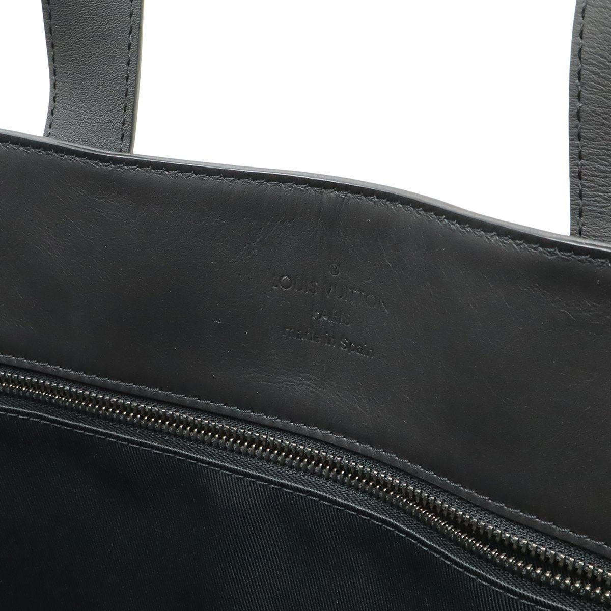 Louis Vuitton Damier Infini Cabas Voyage Tote Shoulder Bag Leather Onyx Black — view 6