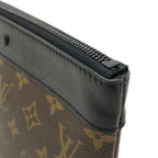 Louis Vuitton Monogram Macassar Pochette to Go Clutch Case Brown Black — view 7