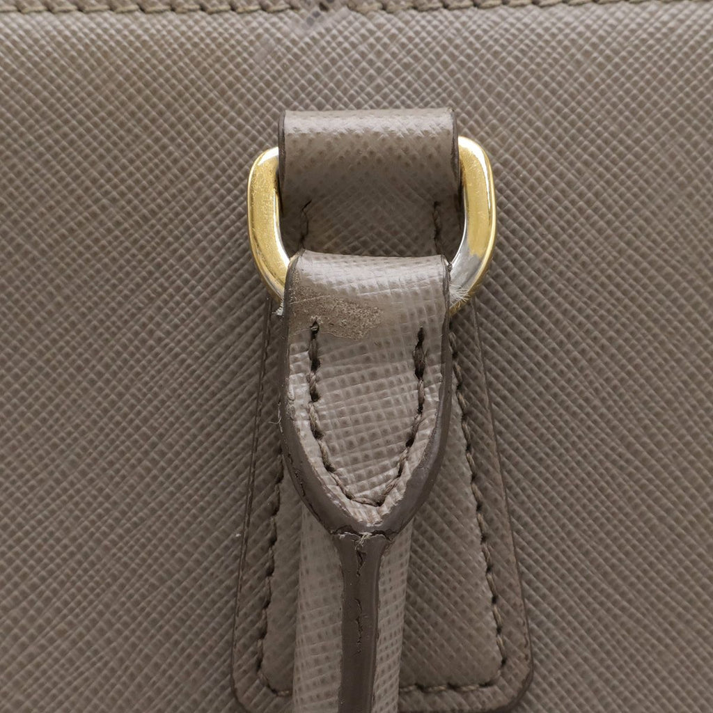 Prada Galleria 2-Way Shoulder Bag Crossbody Saffiano Leather Argilla Gray Ju — view 6