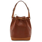 Louis Vuitton Epi Noe Drawstring Shoulder Bag Bicolor Leather Kenya Brown