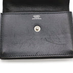 Hermes Sakura Series Button Card Case Business Holder Box Calf Leather Black — view 8