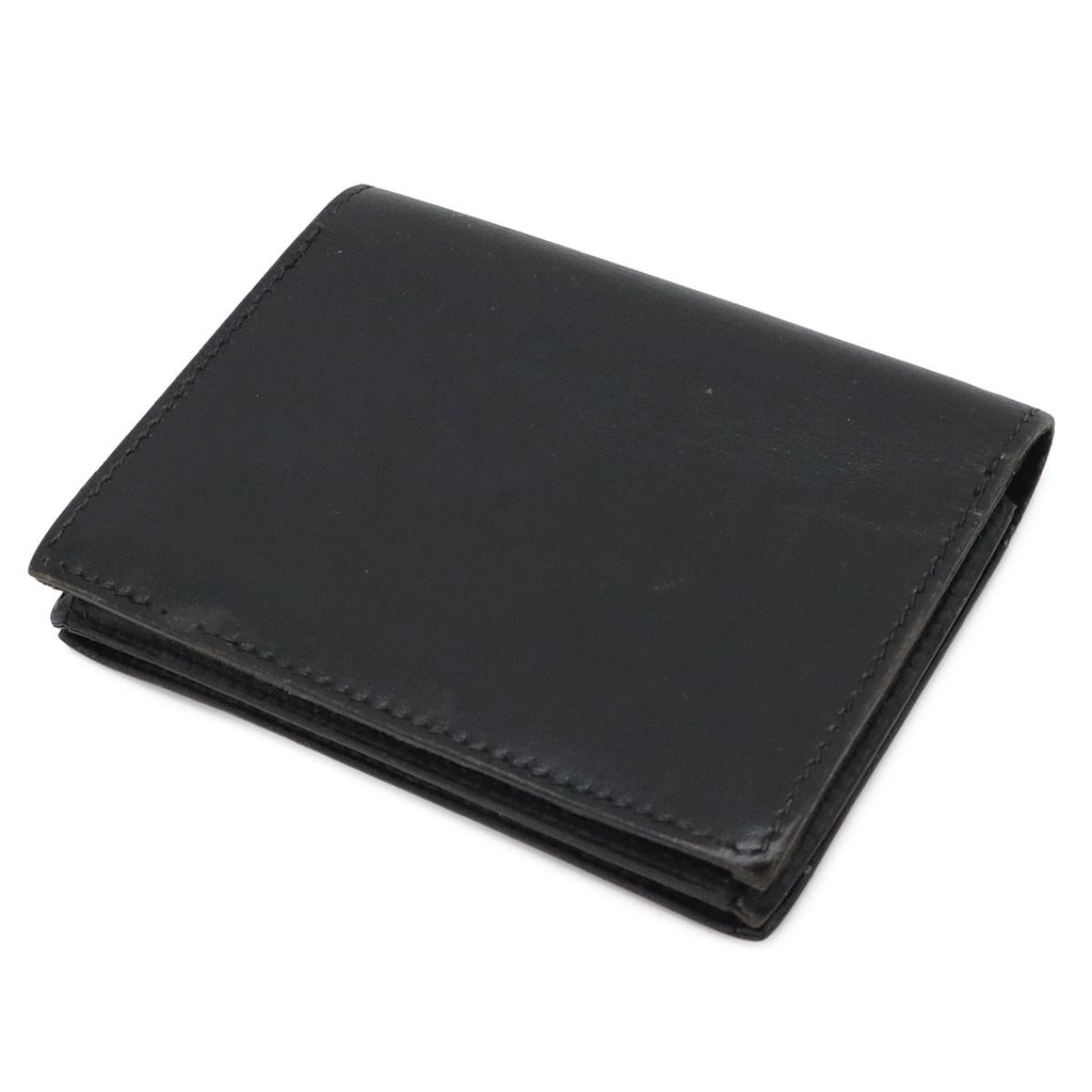 Hermes Sakura Series Button Card Case Business Holder Box Calf Leather Black — view 2