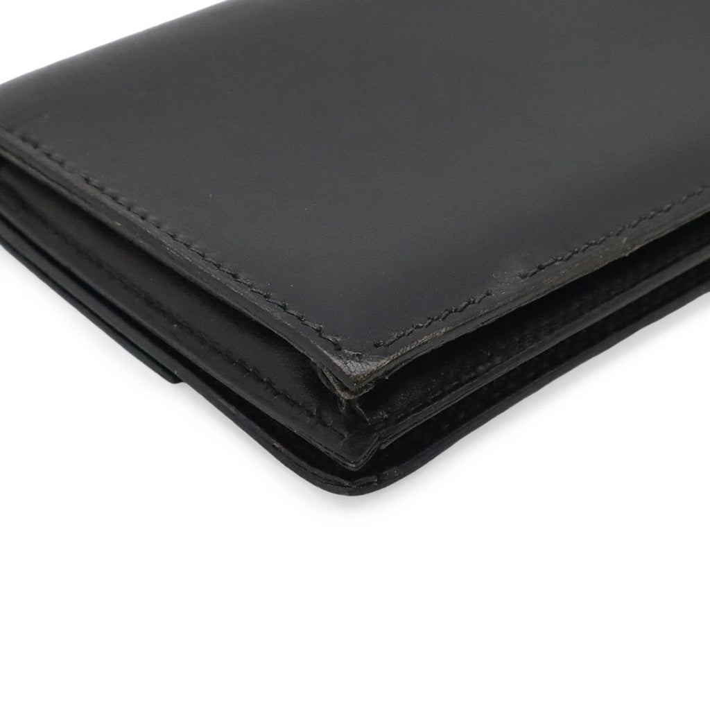 Hermes Sakura Series Button Card Case Business Holder Box Calf Leather Black — view 3