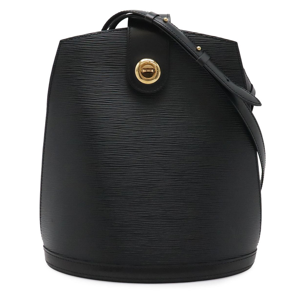 Louis Vuitton Epi Cluny Shoulder Bag Leather Noir Black