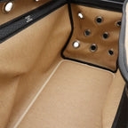 Hermes Sac Transpole Chien Dog Carrier Travel Bag Toile Ash Leather Beige Black — view 8