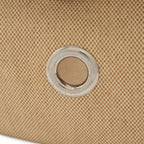 Hermes Sac Transpole Chien Dog Carrier Travel Bag Toile Ash Leather Beige Black — view 4