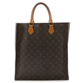 Louis Vuitton Monogram Sac Plat Tote Shopping Business Square