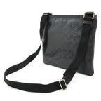 Gucci GG Supreme Shoulder Bag Crossbody Leather Black Silver — view 2
