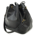 Louis Vuitton Epi Petit Noir Shoulder Bag Drawstring Black — view 2