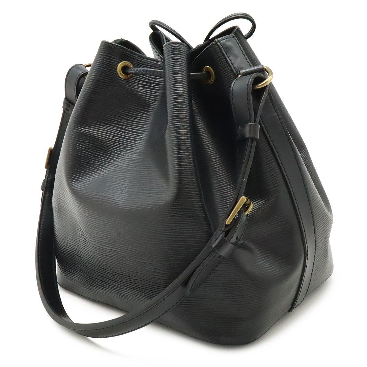 Louis Vuitton Epi Petit Noir Shoulder Bag Drawstring Black — view 2