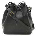 Louis Vuitton Epi Petit Noir Shoulder Bag Drawstring Black