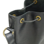 Louis Vuitton Epi Petit Noir Shoulder Bag Drawstring Black — view 6