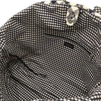 Chanel CC Logo Gingham Check Tote Big Canvas Black White Cruise Collection — view 6