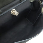 Hermes Herbag MM 2-Way Shoulder Bag Toile Officier Leather Black Silver — view 8