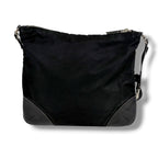 Prada Triangle Logo Shoulder Bag Cross Black Nero Tessuto — view 3