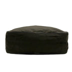 Prada Shoulder Bag Dark Green Black Leather — view 5