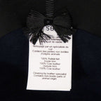 Hermes Rabbit Felt Leather Navy Hat — view 4