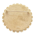 Chanel Camellia Drawing Metal Rhinestone White Brooch — view 3