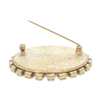Chanel Camellia Drawing Metal Rhinestone White Brooch — view 5
