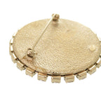 Chanel Camellia Drawing Metal Rhinestone White Brooch — view 7