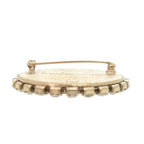 Chanel Camellia Drawing Metal Rhinestone White Brooch — view 4