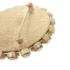 Chanel Cross Motif Metal Rhinestone Black Brooch — view 8