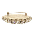Chanel Cross Motif Metal Rhinestone Black Brooch — view 4