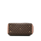 Louis Vuitton Damier Normandy 2-Way Shoulder Bag Brown Magnolia Pink Leather — view 3
